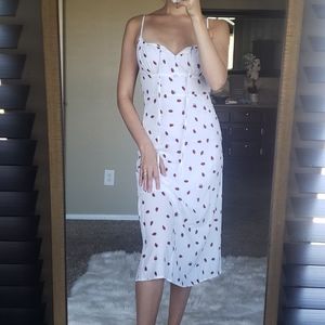 Cute strawberry print dress